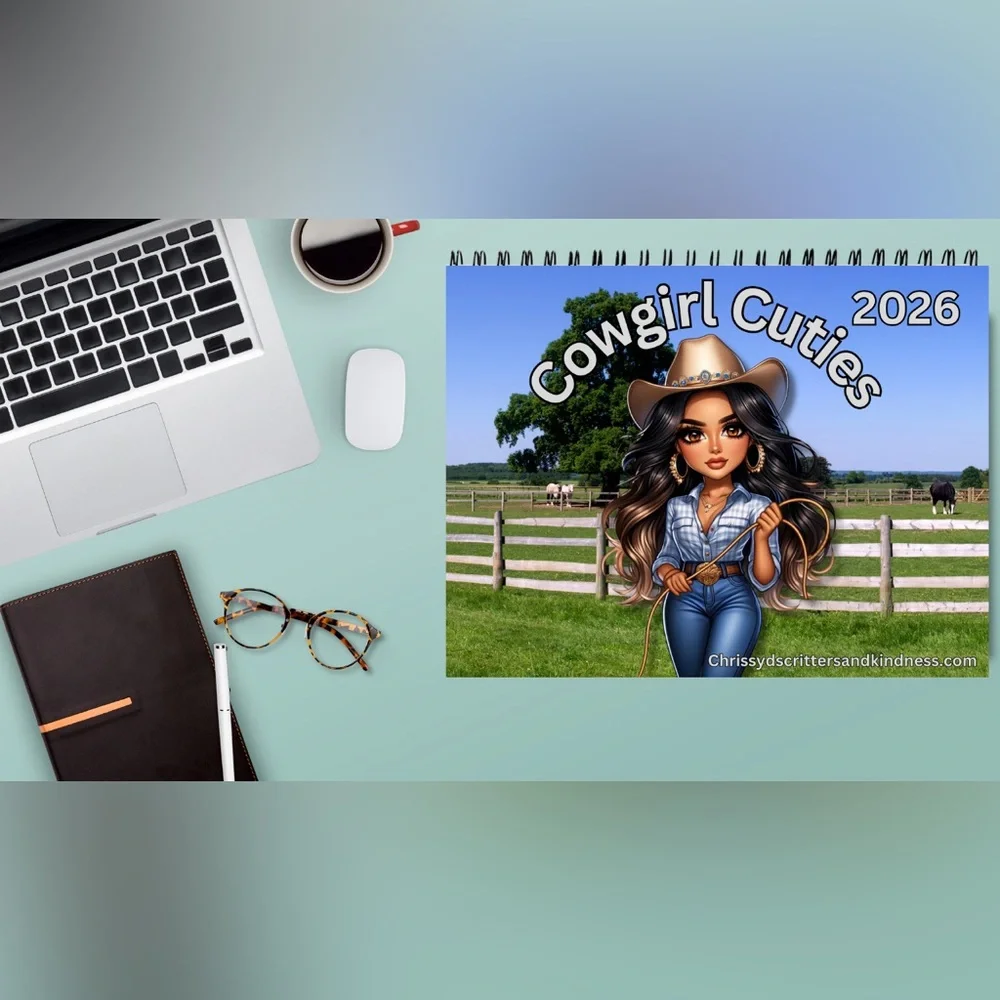 Cowgirl Cuties CutiePie Girls 2026 12 Month Calendar